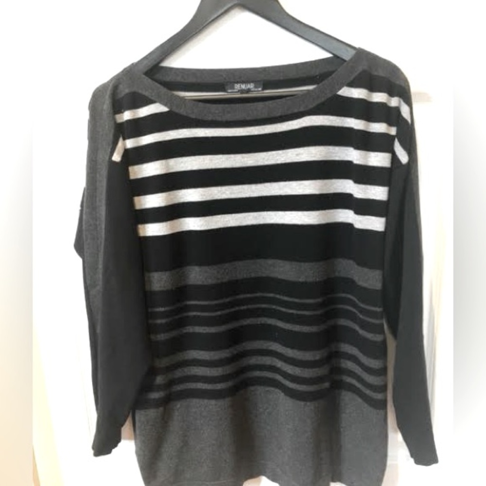 EUC Renaur striped sweater